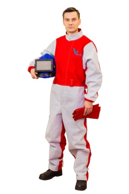 Комбинезон пескоструйщика ВЕКТОР проф с перчаткамир-р 52-54, рост 176