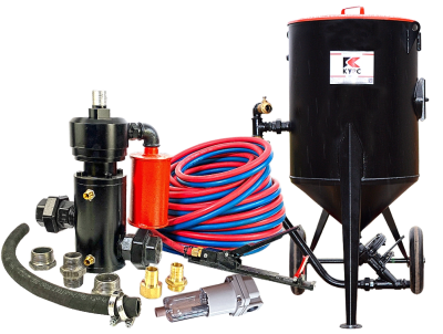 Пескоструйный аппарат PST-250 с фильтром, КПДУ twin 40 п.м.